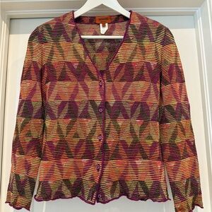 Missoni Purple and Orange Geometric Skirt Set